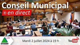 Conseil Municipal du 2 juillet 2024