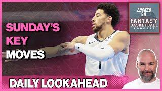 Sunday Fantasy Basketball Preview | Stream Moves To Win The Matchup