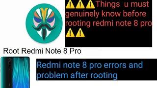 Redmi note 8 pro magisk problems , bootloop, twrp error,  sim not showing, phone dead  all explained