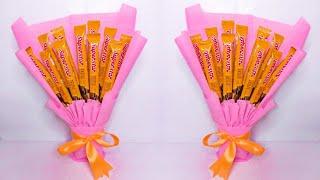 DIY easy snack bouquet tutorial simple ideas | cara mudah membuat buket snack dari kain spunbond