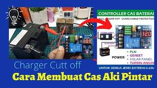 How to make a simple automatic smart battery full charger | XH-M604 Battery Charger Cut off