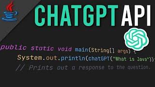 ChatGPT API in JAVA | (simple & easy)