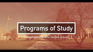 Iowa State University College of Veterinary Medicine – Programs of Study