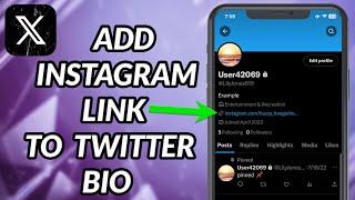 How To Add Instagram Link To Twitter Bio