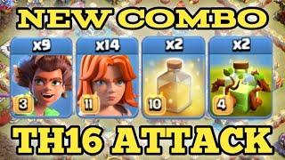 TH16 ROOT RIDER ATTACK WITH VALKYRIE | BEST TH16 ATTACK STRATEGY | Clash of Clans