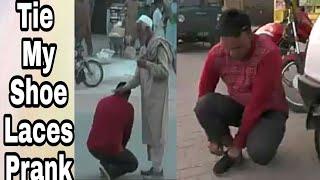 Tie My Shoe Laces Prank By Amad majeed