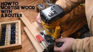 How to mortise wood with a router