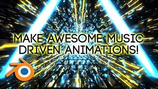 Make awesome music driven animations in Blender!