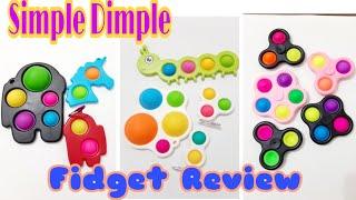 Simple Dimple Fidget Toys Review | TikTok Toys Review | Pop It