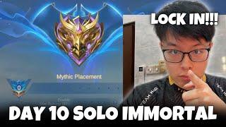 REAL CHALLENGE STARTS!! MYTHIC PLACEMENT STREAM SOLO TO IMMORTAL DAY 10!! 