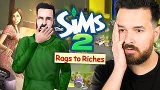 I am living in a landfill in The Sims 2 Rags to Riches - Part 4