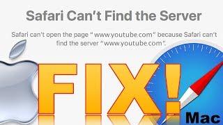 Fix "Safari Can't Find The Server" MAC