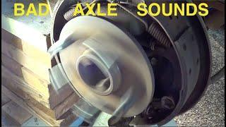 bad 5707 rear axle bearing sounds