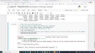 Machine Learning Linear Regression using python jupyter NoteBook|#03