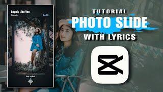 HOW TO EDIT PHOTO SLIDES WITH LYRICS IN CAPCUT