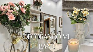 DECORACIÓN DE BAÑO PEQUEÑO // IDEAS SENCILLAS// PRIMAVERA2024 // #homedecor, #soniaceli,