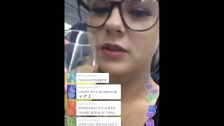 Bree Alson Periscope - in plane