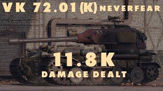 VK 72.01 (K) - Neverfear - 11.8k Damage Dealt - World of Tanks (Full Battle)