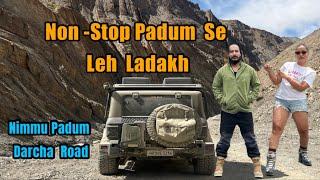 Zanskar valley se Padum hote  hue Pahoch gaye Leh-LadakhNew route Nimmu Padum Darcha Road update