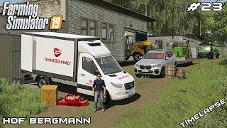 NEW Mercedes van and NEW production with @kedex | Hof Bergmann | Farming Simulator 19 | Episode 23