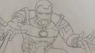 Iron_Man drawing|Imman's World|#marvel #art #ironman #mcu #legend #goat