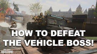 How to defeat the Vondel Vehicle Boss - Bullfrog! COD Warzone