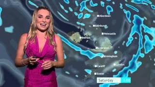 Surprise ice bucket challenge for Sian Welby during weather report | 5 News