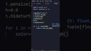Python turtle Graphics Design #python #shorts #coding