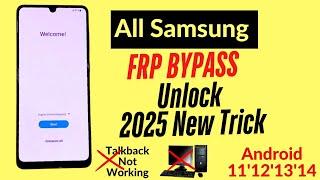 2025 New Method Samsung FRP Bypass Android 12-13-14 Latest Security Frp Unlock Without Pc 2025