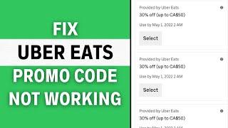 FIX UBER EATS PROMO CODE NOT WORKING ERROR 2024! (FULL GUIDE)