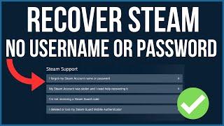 How To Recover Steam Account Without Username or Password (NEW)