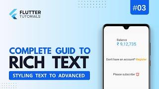 Rich Text in Flutter | Flutter Rich Text