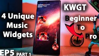 KWGT Music Widget Tutorial - 4 Custom Widgets - Go from Beginner to PRO - EP5 - PART 1