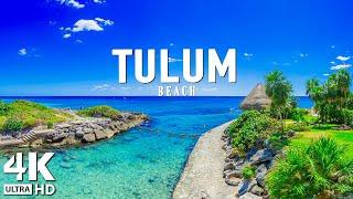 TULUM, MEXICO (4K UHD) - Amazing Beautiful Nature Scenery with Relaxing Music for Stress Relief