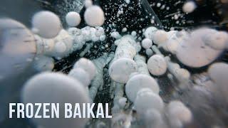 Travel to Lake Baikal in winter. The purest ice