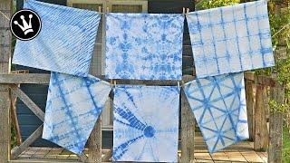 DIY Shibori Färbetechnik / Batiken / Stoff färben / Geschirrtücher batiken | HowTo