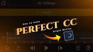 Make Perfect CC for Efx editing  Alight motion tutorial tamil | Crazy Tech Tutorials