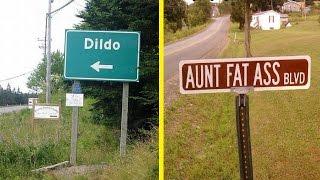 Funny and Weird Street and City names around the World