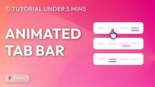 How to create animated tab bar in figma