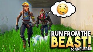 RUN FROM THE BEAST met 16 SPELERS in Fortnite!