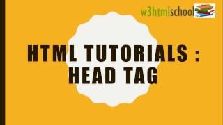 Introduction -- HTML Basic (English) |  Head tag to web page