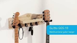 Guitto GGS-10 Multifunctional Wall Mounted Guitar Hanger Official Video