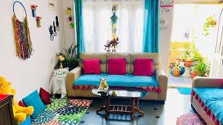 Small Indian Living Room Makeover in Low Budget|DIY Living Room Decorating Ideas