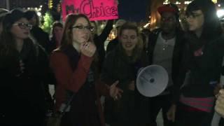 Tense moments between student protesters, Revolutionary Communists