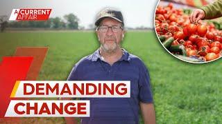 Farmer stops growing produce over supermarket price discrepancies | A Current Affair