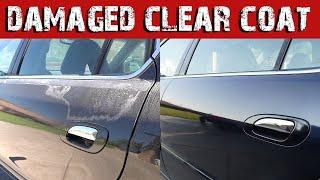 How to repair damaged clear coat AT HOME! with SPRAY CANS!