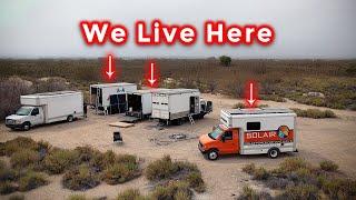 Living in the Desert & Building Box Truck Tiny Homes