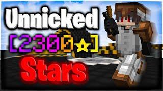 2300 STARS UNNICKED SOLO BEDWARS! (got bonked)