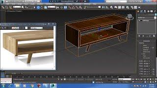 timber coffee table modeling in 3ds max for beginners