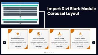 How to Use Divi Blurb Module Carousel Layouts